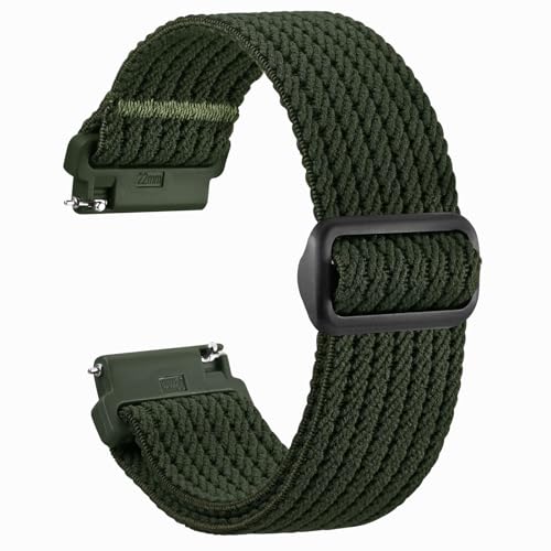 WOCCI Correas de reloj de nailon de tela resistente con hebilla deslizante