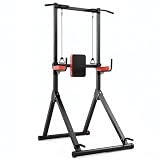 All-in-One Power Tower Dip Station Pull Up Bar Freestanding Multi Function Power Station Home Strength Training Tool Height Adjustable Full Body