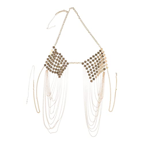 Veemoon Elegante Goldene Körperkette E282947POM07Z6R