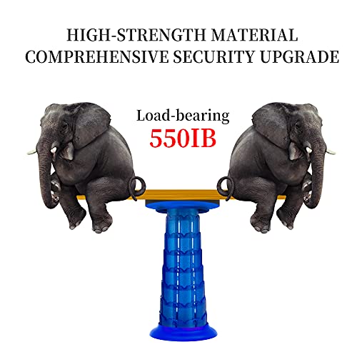 Telescoping Stool With Cushion,Portable Camping Stool More Sturdy Capacity 440Ib,Collapsible Retractable Stool Adjustable Folding Stool For Garden Hiking Mountain Bbq With Carry Bag,Carabiner #TOP7