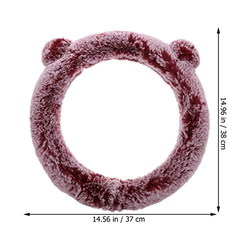 Capa para volante de carro IMIKEYA quente de pelúcia universal acessório de capa para volante de car