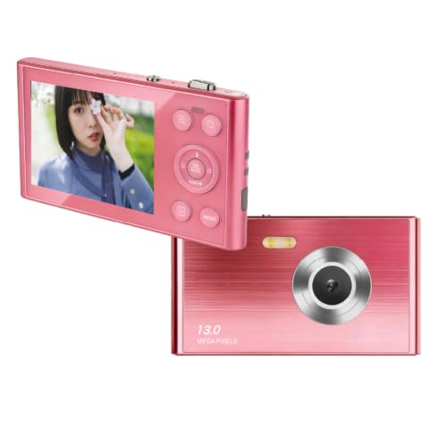 FaCLOSS ���^�R���p�N�g�f�W�^���J���� �s���N �Ŕ���1cm 64g �L��1300����f 5K����Ή� 4K30fps �I�[�g�t�H�[�J�X 16�{�f�W�^���Y�[�� Type-C�[�d 2.8�C���`IPS�t�� microSD�Ή� �ő�256GB Web�J����