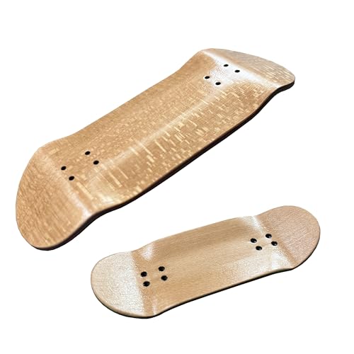 SOLDIER BAR Pro Fingerboard Deck(5-Layer 35mm Deep concave Handmade Maple Deck (Brown)