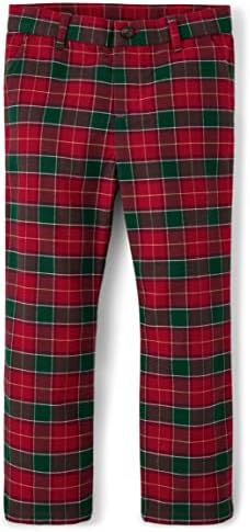 Gymboree Boys and Toddler Dress Pants, Holiday Tartan Plaid, 2T