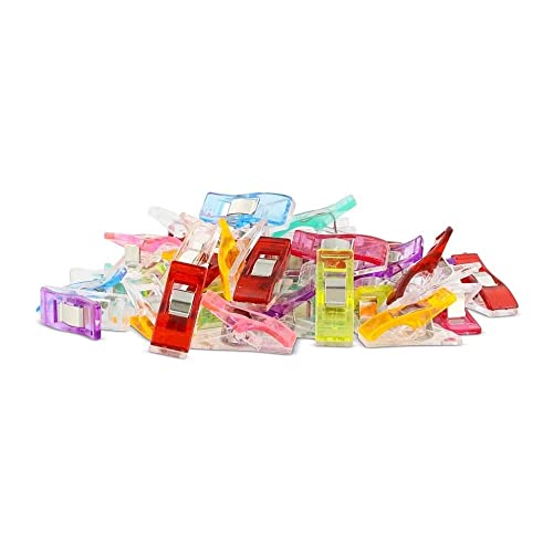 45 Pack Multipurpose Sewing Clips For Quilting And Crafts, Sewing Supplies, Sewing Clips For Quilting, Quilting Clips For Binding. Assorted Colors #TOP5