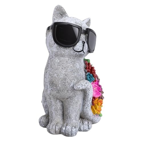 Figurine de Chat à LED pour Illuminer Vos Soirées d'Été sur la Terrasse et le Jardin