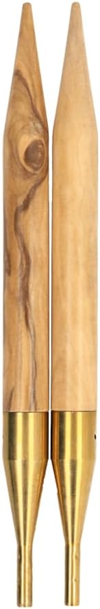 Addi Olivewood Click Tips, Olive Wood, Brown, One Size
