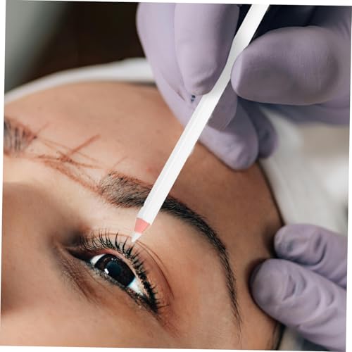Set de 4 lápices blancos para cejas y barba con sacapuntas miniatura 4