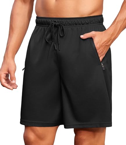 PINSPARK Men's Athletic Running Shorts 7