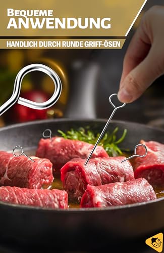 Menz Rouladennadeln Edelstahl rostfrei, 30 Stück – Ansicht 5