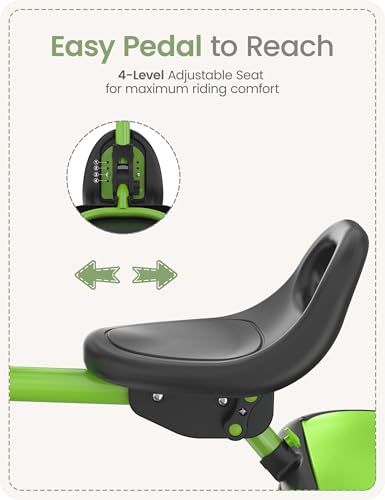 Image of besrey Toddler Tricycle with Bell, for Ages 18 Months to 5 Years