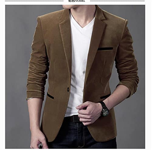 Men Blazer Fashion Cotton Suit Blazer Slim Fit Masculine Blazer Casual Solid Colr Male Suits Jacket2