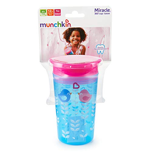 Copo Grande 360 Deco, Munchkin, Azul/Laranja, Grande