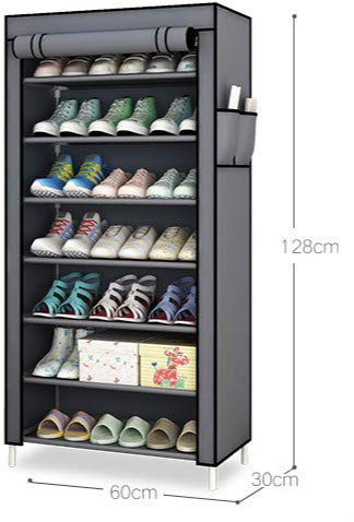 靴棚多層簡易防塵実木靴ロッカー家用室内きれい経済型収納7 Amazon｜靴棚 簡易 多層 家庭用 塵を防ぐ 経済型 寮 寝室 布芸 小靴 棚