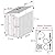 MUPATER Outdoor Storage Shed 4x8 ft, Garden Tool Storage Shed House, Metal Shed Kit for Backyard Lawn with Door and Lock, Grey