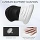 Raxfekro Lumbalkissen Rückenkissen, Ergonomisches Lendenkissen aus Memory Foam, Rückenpolster für Back Support, Lendenstützkissen für Autositze und Bürostühle (Schwarz)