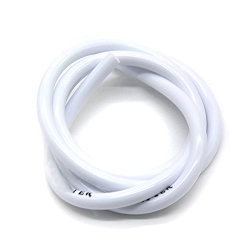Ocamo Motorcycle Dirt Pit Bike ATV Gas Oil Hose Fuel Line Petrol Tube Pipe white