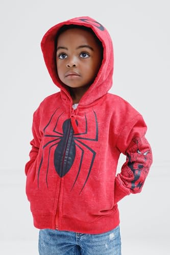 Image of Marvel Spider-Man Matching Family Cosplay Fleece Zip-Up Hoodie