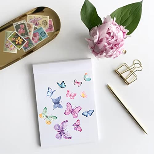 Superdant 57 Pcs Colorful Butterfly Wall Decal Beautiful Insect Pvc Wall Self-Adhesive Stickers Removable Wall Art For Girl's Room Nursery Kindergarten Window Decoration #TOP3