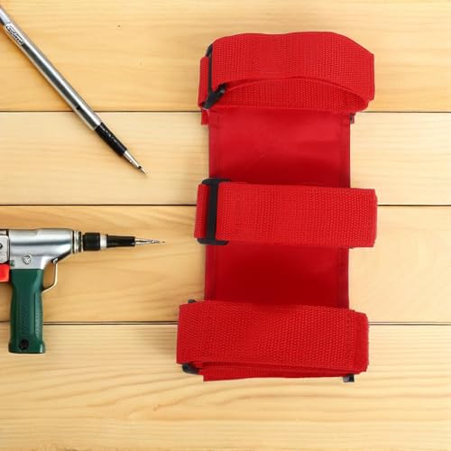 Soporte para extintor ibasenice contra vibraciones en el coche con banda de nylon rojo 7