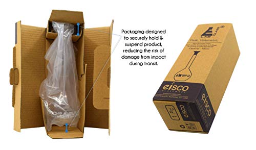 Volumetric Flask, 100Ml - Class A, Astm - Tolerance ±0.100 Ml - Glass Stopper - Single, Blue Graduation - Eisco Labs #TOP1