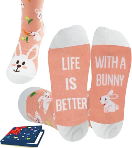 Animal Lover Gifts - Bunny Bird Squirrel Octopus Cat Giraffe Socks