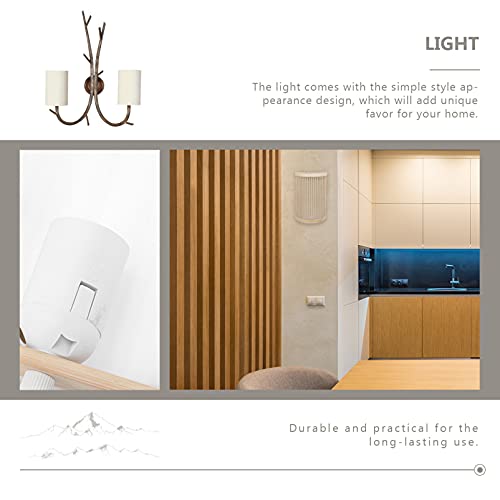 Lámpara de pared para salones y dormitorios cálidos de madera interior 3