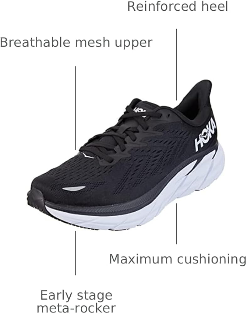 HOKA ONEONE CLIFTON 8 サイズ22.5cm Amazon.com | Hoka One One Clifton 8, Men's Running Shoes, Black, 9