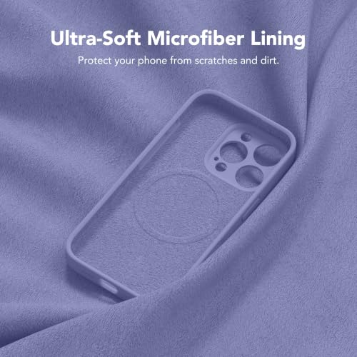 Image of Magnetic for iPhone 16 Pro Max Case Silicone Lavender Gray