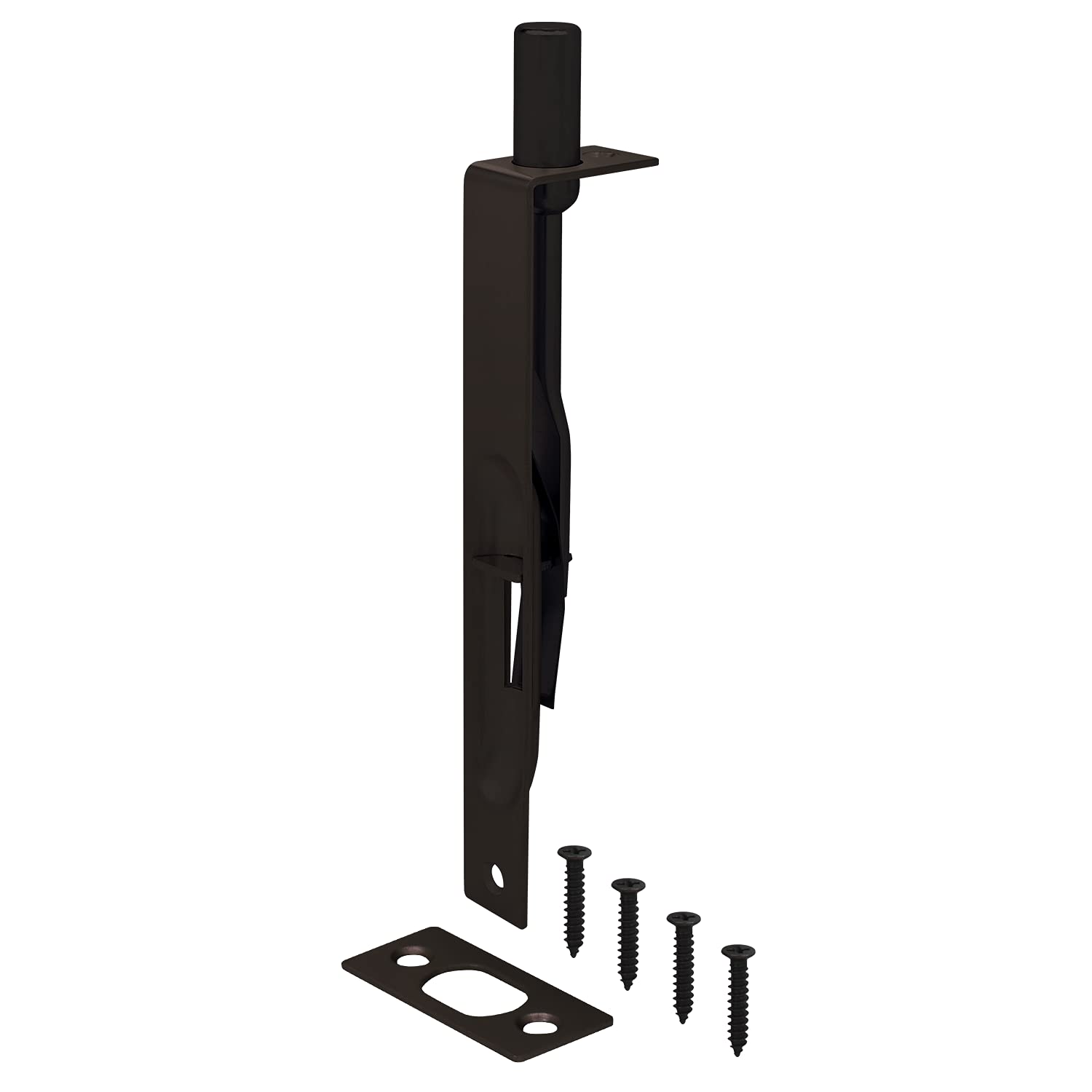 Nuk3y Heavy Duty 6-Inch Solid Brass Flush Bolt (Square, Oil Rubbed Bronze)