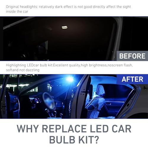 Set de 24 bombillas LED interiores para auto T10 y festón miniatura 5