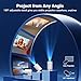 [Google Play Store & Voice Control] WISHOLY Mini Projector with WiFi and Bluetooth, Built-in Streaming Apps, Portable Movie Projector with 180° Rotatable for Outdoor, Home Theater, Movie Night