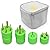4-Pack All-in-One RV Must Have 2024 Generator Power Adapter Converter Kit with Storage Bag - 14-50P to TT-30R, 5-15P to TT-30R, L14-30P to TT-30R, L5-30P to TT-30R Twist Lock Trailer Camper