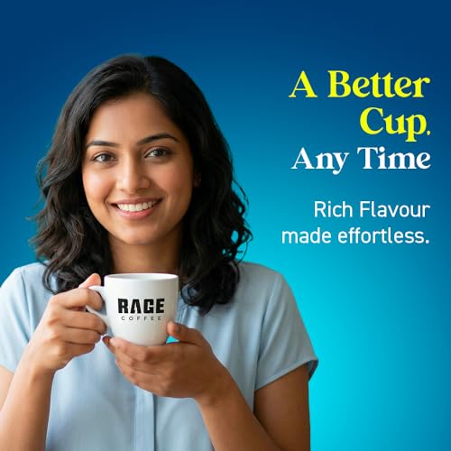 Image of Rage Coffee Silk Blend - Creamy Hazelnut Instant Coffee | Premium, Bold & Smooth Flavor | 120g Jar | 100% Arabica | Perfect for Hot & Cold Brews