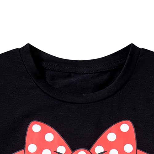 LATOBREATH Baby Girl Little Kid Thanksgiving Day Turkey Shirt Outfit Short Sleeves Party Dress Up3