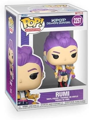 Funko Pop! Animation: Kpop Demon Hunters - Rumi Huntr/x Vinyl Figure Collectibles Bundled with Box Protector image 2