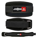 Aprodo Multipurpose Weight Lifting Belt for Back Support Comfortable & Durable for Weightlifting, Gym, Workout - 100% Nylon, (4 Inch Wide) for Men and Women (Black, Small 28'' - 32'')