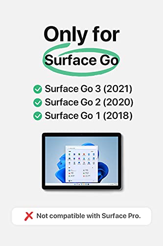 Inateck Surface Go Keyboard, Bluetooth 5.1, 7-Color Backlight, Compatible with Surface Go 1 and Go 2 (2020 New), KB02009 Black - Image 3