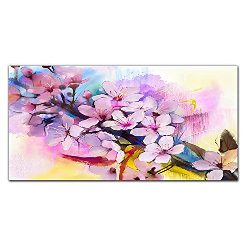 Impression sur verre Fleurs Nature 100x50cm pour un salon moderne