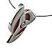 FanC, Unisex Naruto Cosplay Silvery Red Sharingan Pendant Black Rope Necklace