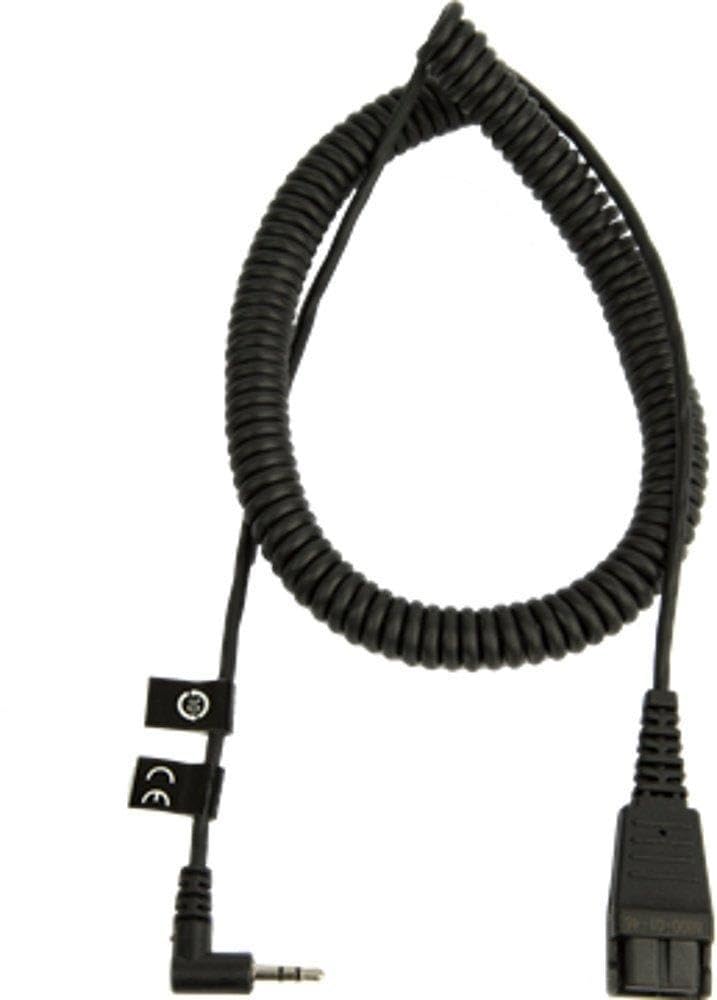 Jabra Quick Disconnect (QD) to 2.5 mm Jack Coiled Cord, 2 Meter 8800-01-46