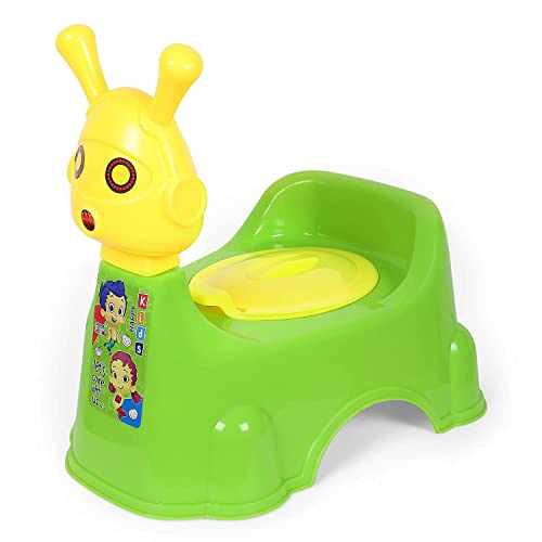 Image of Nabhya Robot Baby Potty Training Seat- Chair for Kids- Infant Potty Toilet Chair with Removable Tray & Closing Lid (Green)
