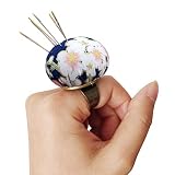 JUSTDOLIFE Ring Pin Cushion Multifunctional Floral Pattern Sewing Needle Cushion Sewing Accessory