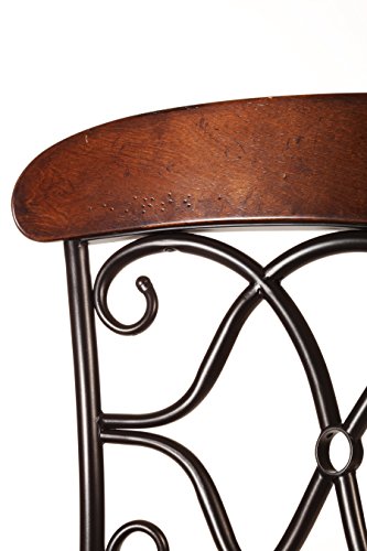 Hillsdale Furniture Dundee Swivel Counter Stool, Dark Coffee - Image 3