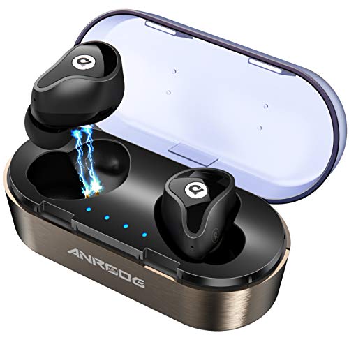 Wireless Bluetooth Earbuds,ANROOG A8 Latest Bluetooth 5.0 True Wireless Earbuds 35H Playtime 3D Stereo Sound Wireless Headphones,Built-in Microphone,Gift Box