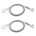 Pack of 2 Adjustable Picture Hanging Wire Kit, Amadget Heavy Duty 2m x 1.5mm Stainless Steel Hanging Wire with Loop and Hook for Picture, Light/Lamp, Mirror, Hold Up to 20KG