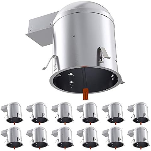 Sunco Lighting 12 Pack Remodel Recessed Lighting Housing Cover