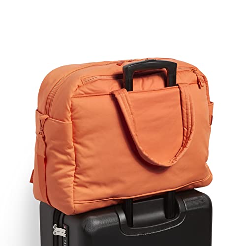 Vera Bradley Women's Cotton Utility Travel Bag, Orange Bell Pepper - Recycled Cotton, One Size4