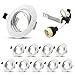 Lot de 10 spots LED encastrables modernes GU10 Blanc chromé 240 V Non résistant au feu