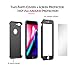 iPhone 7 Plus Case, Rebex & Ipaky All-Around Protective Case Thin Slim [Non-Slip] Dual Layer Hard Cover with Tempered Glass Screen Protector for iPhone 7 Plus (Black)